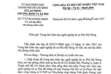 Văn Phòng Ghi Danh Tuyển Sinh 252 Khánh Hội